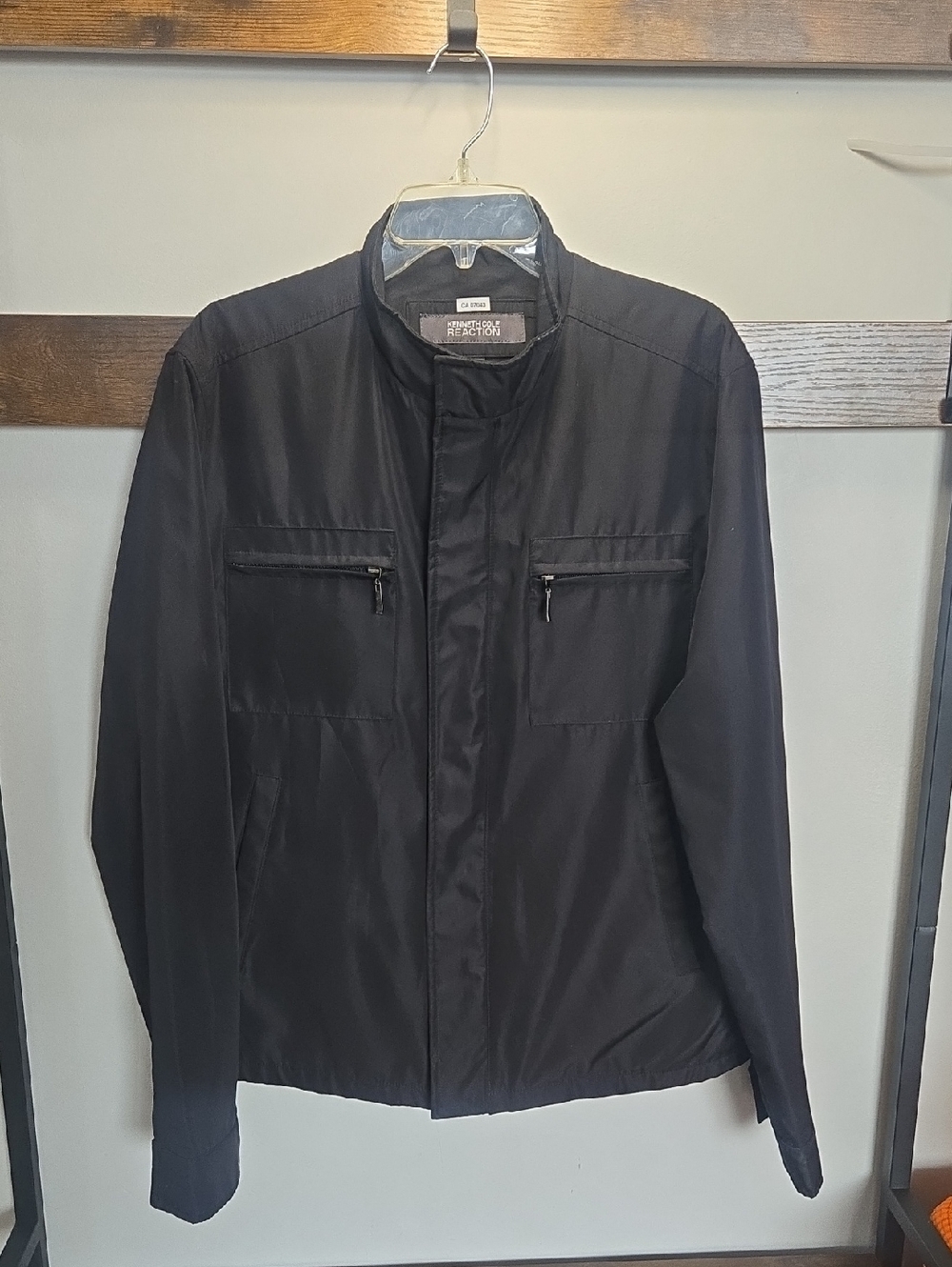 Kenneth Cole Men's Black Lightweight Shirt Jacket